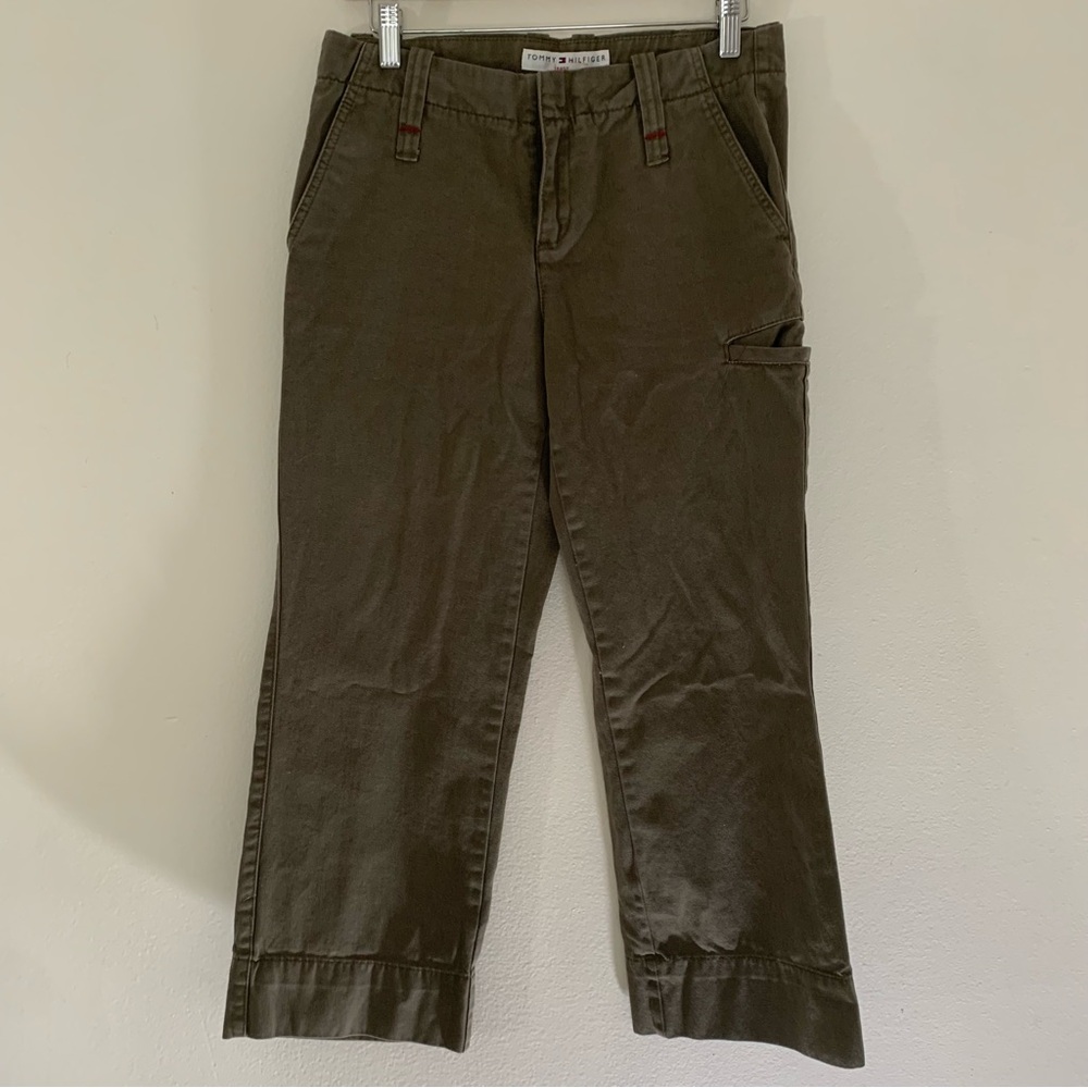 TOMMY HILFIGER cargo crop pants